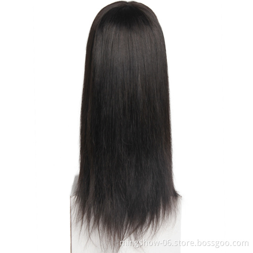 Fast delivery top quality remy human hair full lace wig for black women